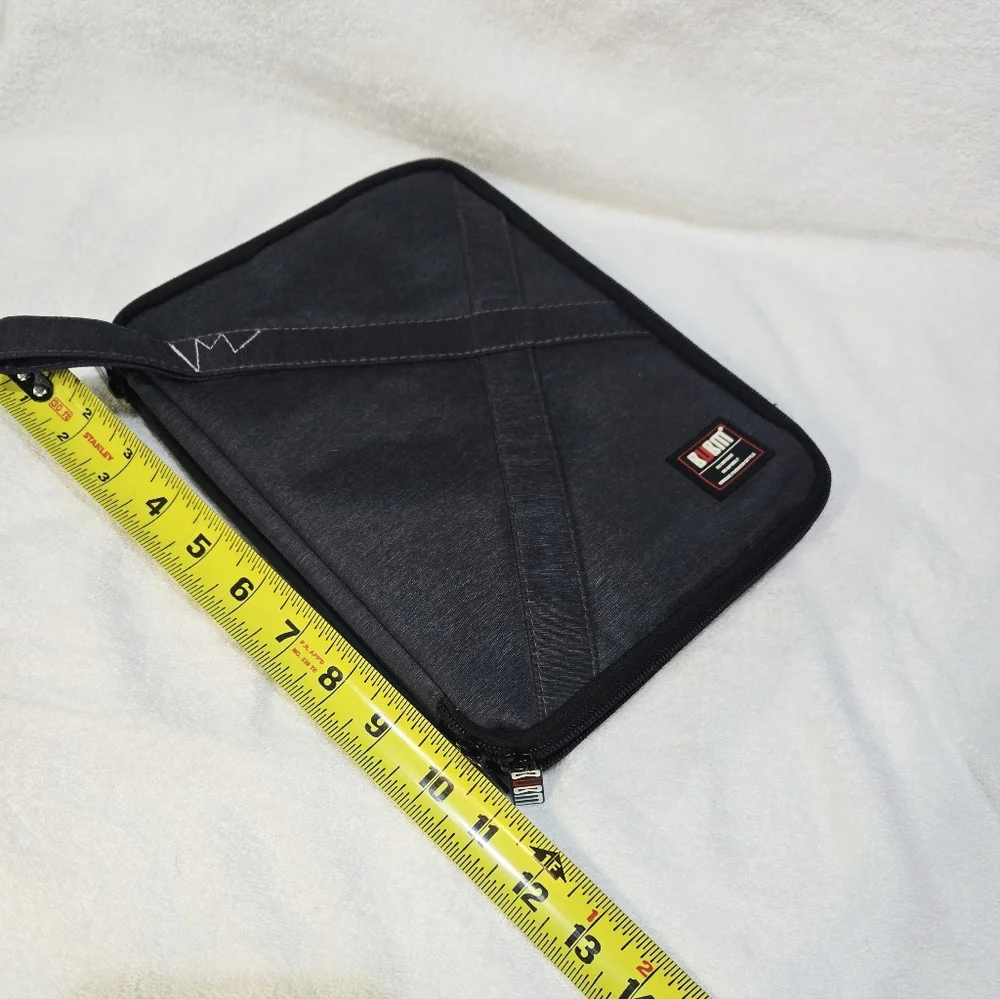 BUBM Electronics Travel Organizer Case Zippered Tech Cable Storage Gray